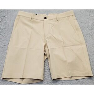 Dunning Golf Shorts Mens 32 Tan Woven Stretch Performance Waistband D7S22H623